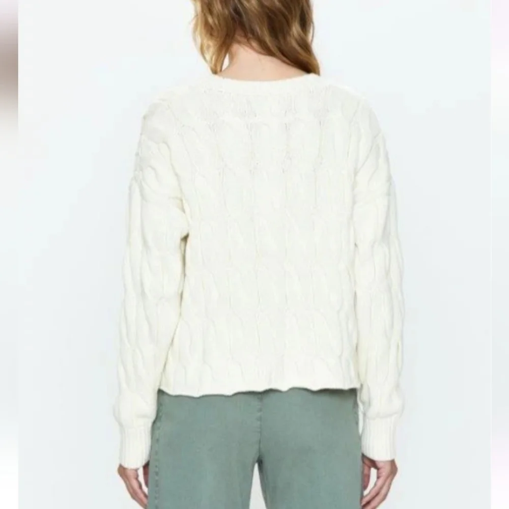 Pistola Eva Crew Neck Cable Knit Sweater
